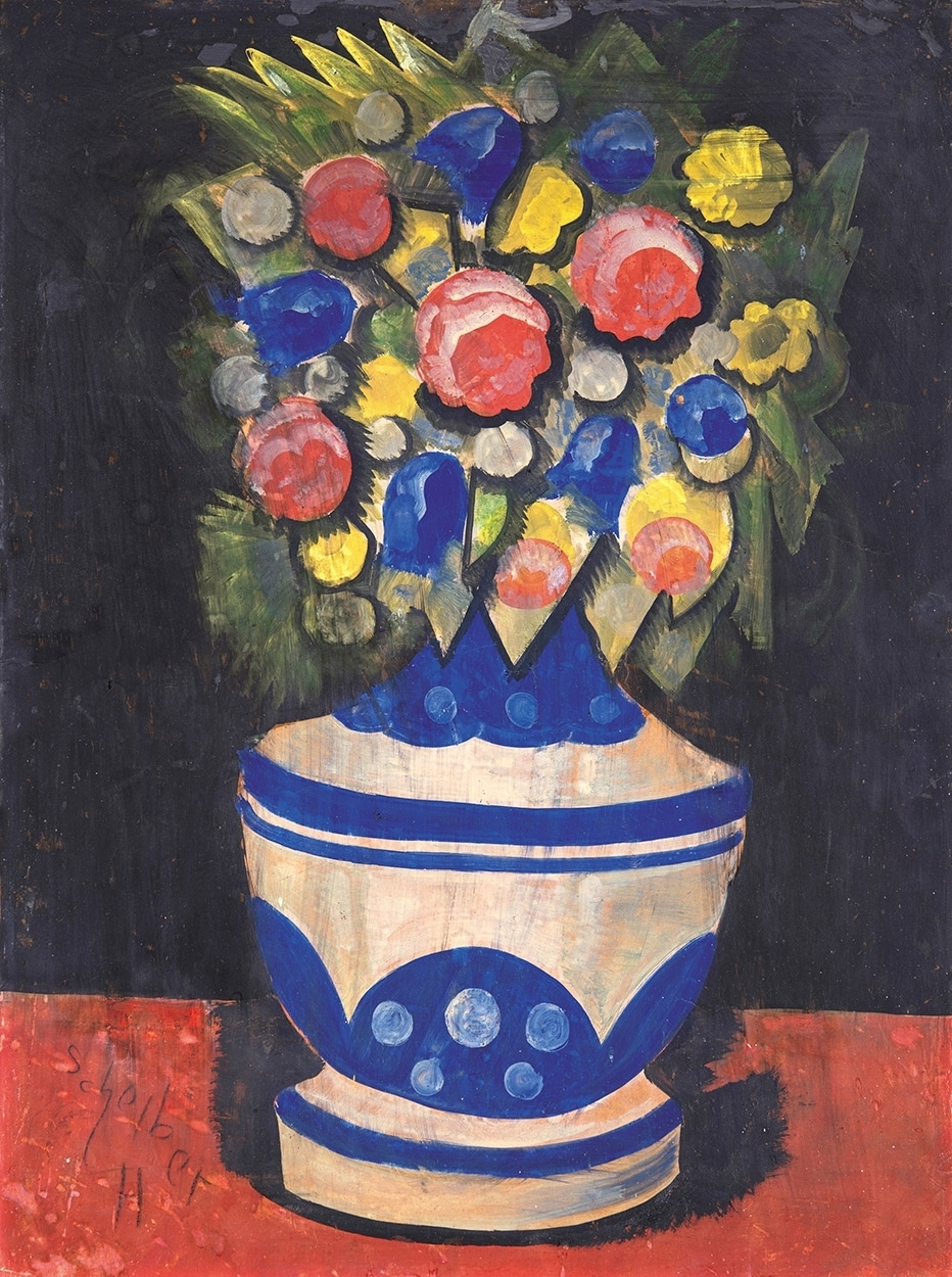 Scheiber Hugó (1873-1950) Still-life with Flowers