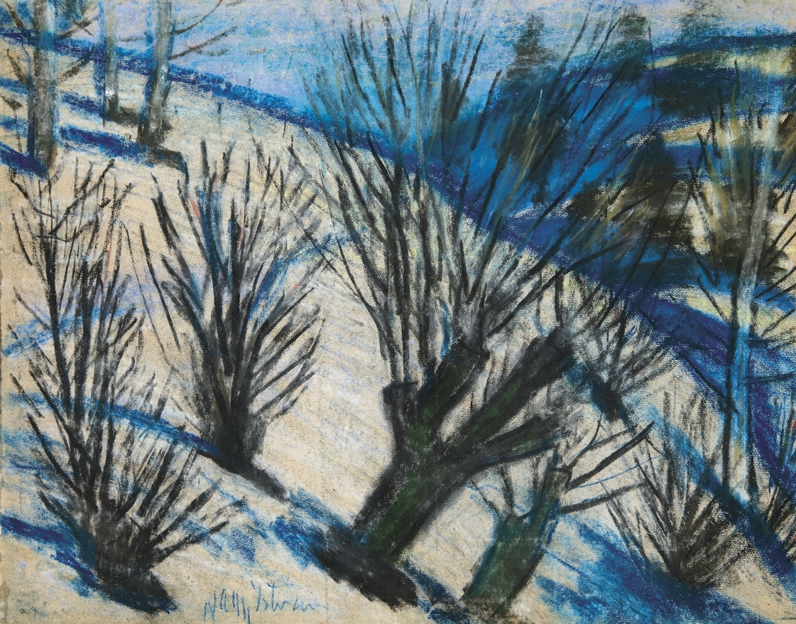 Nagy István (1873-1937) Snowy Landscape