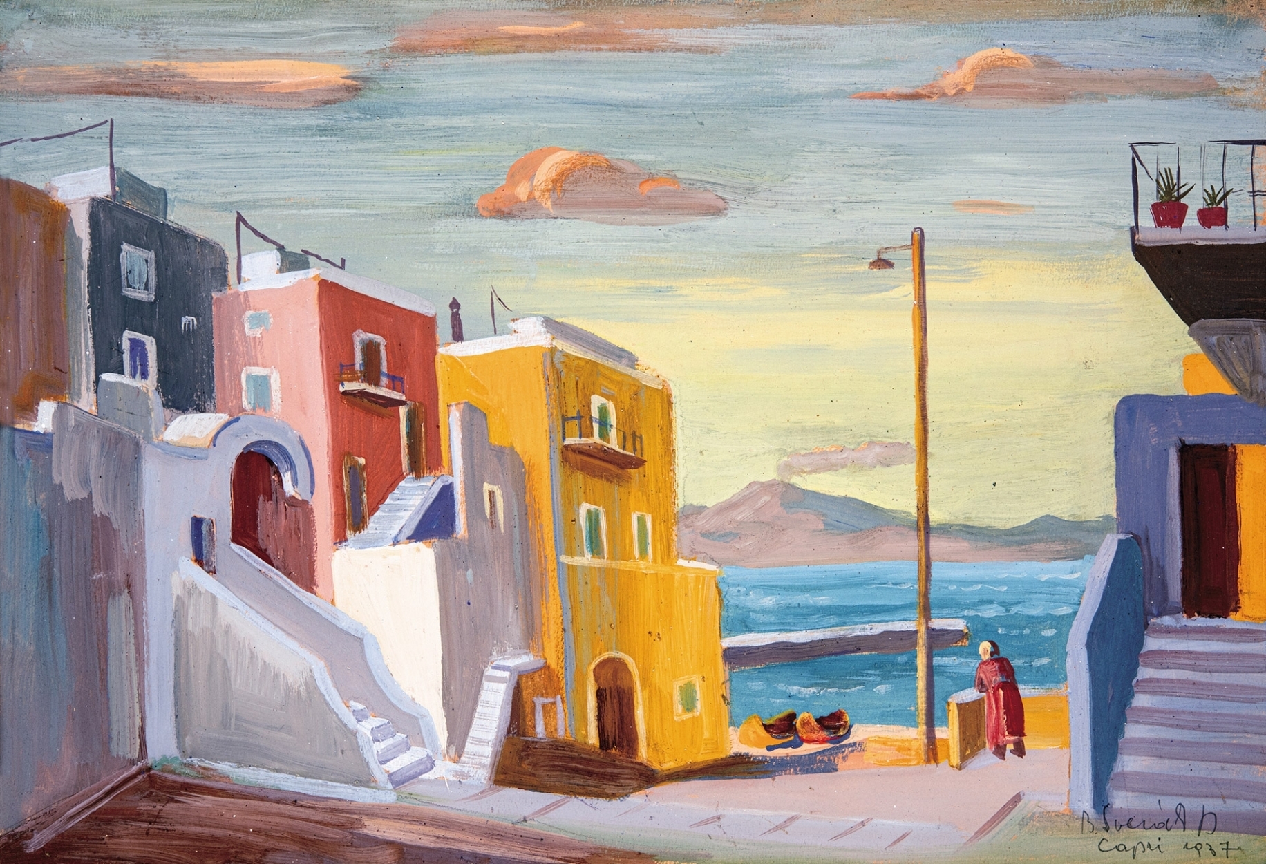 Bánáti Sverák József (1897-1951) Capri, 1937