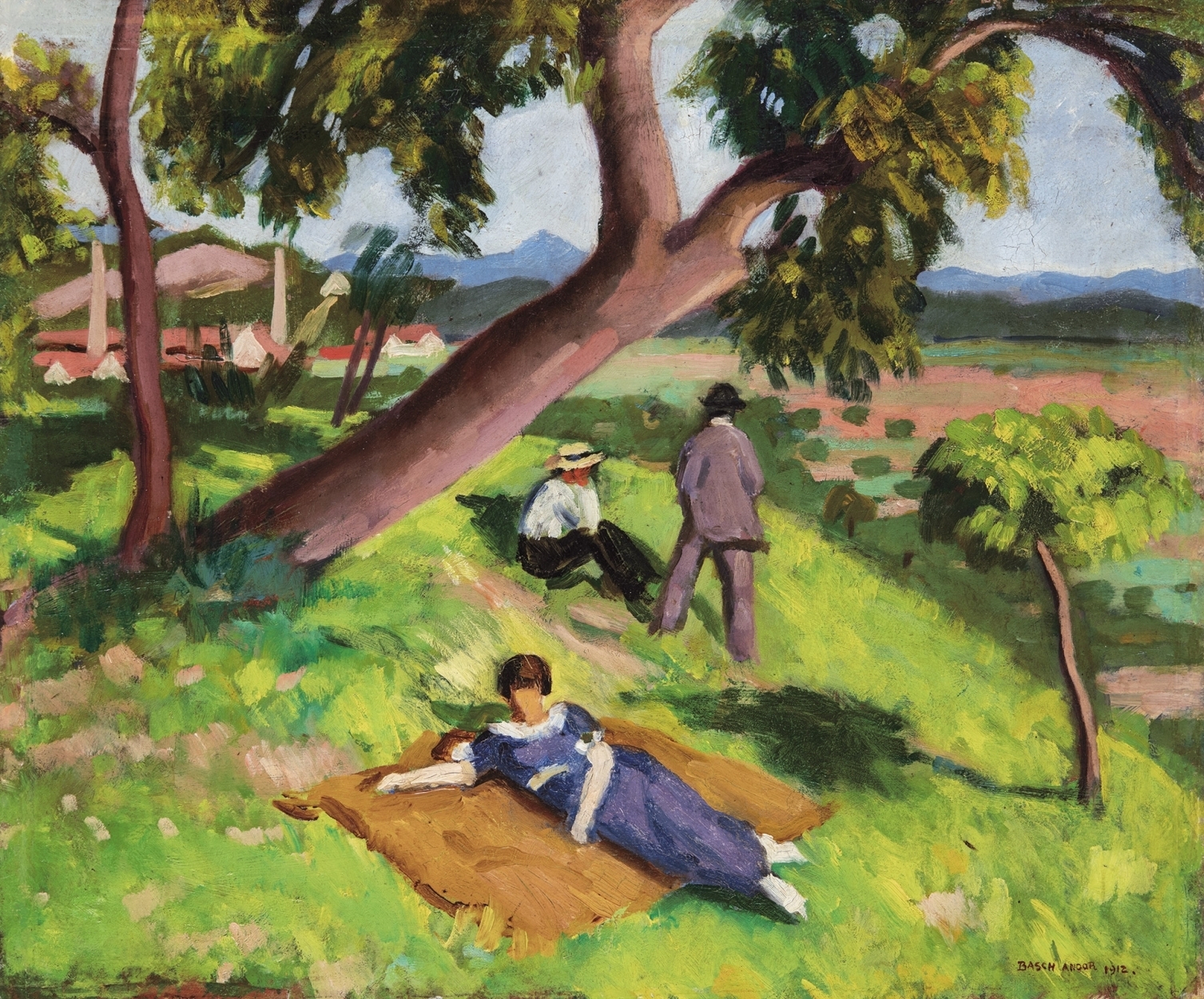 Basch Andor (1885-1944) Summer at Nagybánya (Baia Mare), 1912