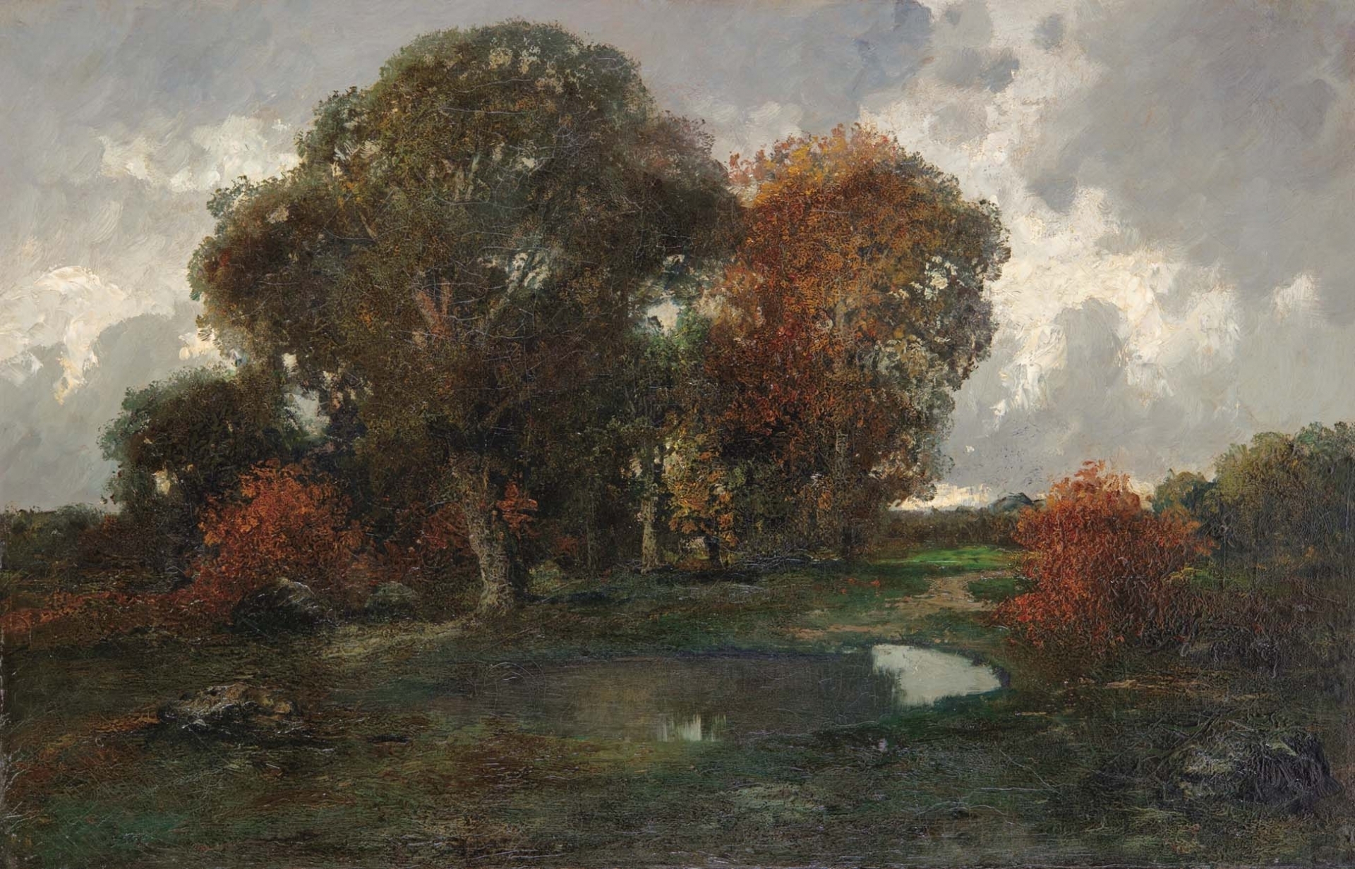 Paál László (1846-1879) Swamp of the toads: Forest of Fontainebleau, around 1875
