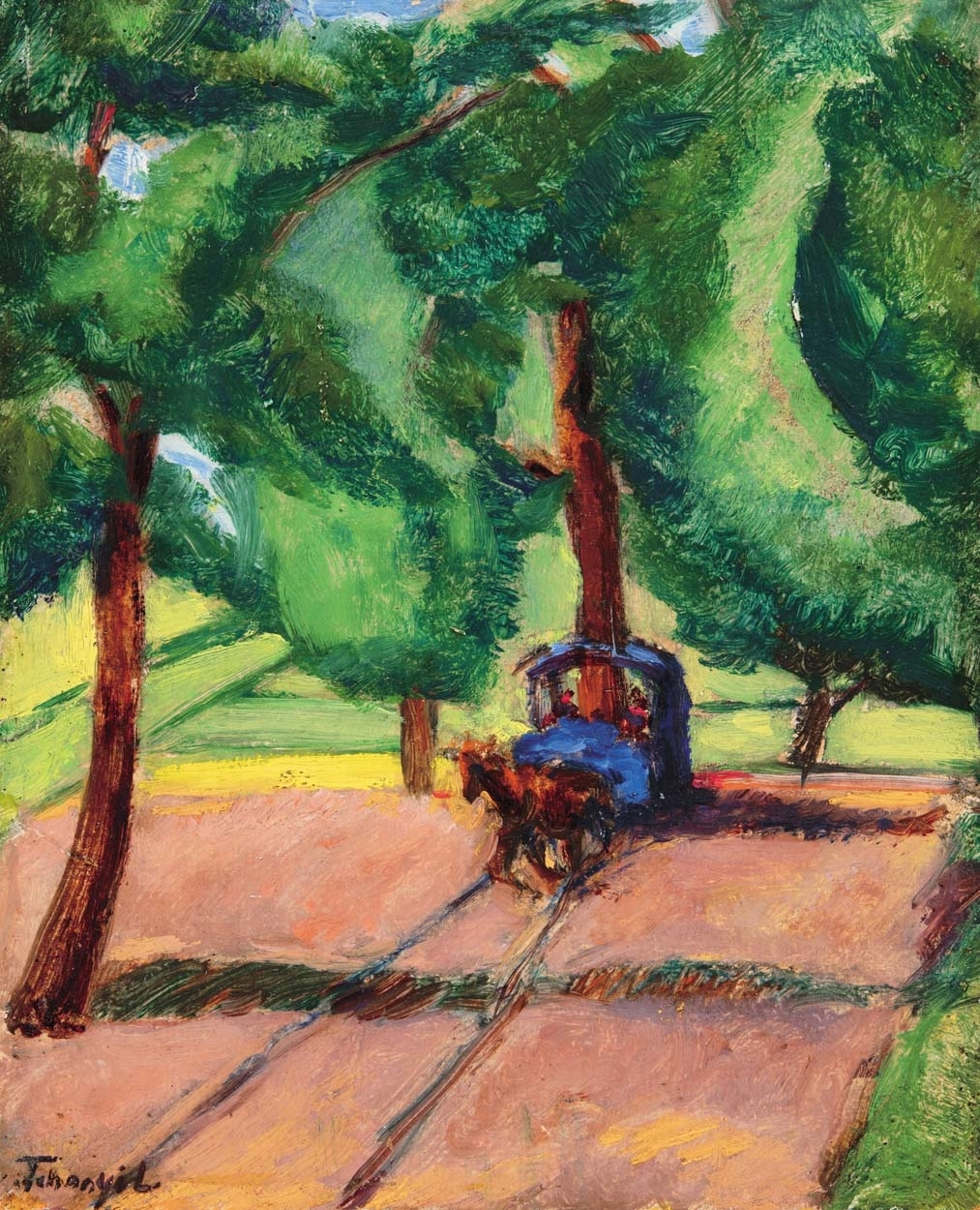 Tihanyi Lajos (1885-1938) In the Park