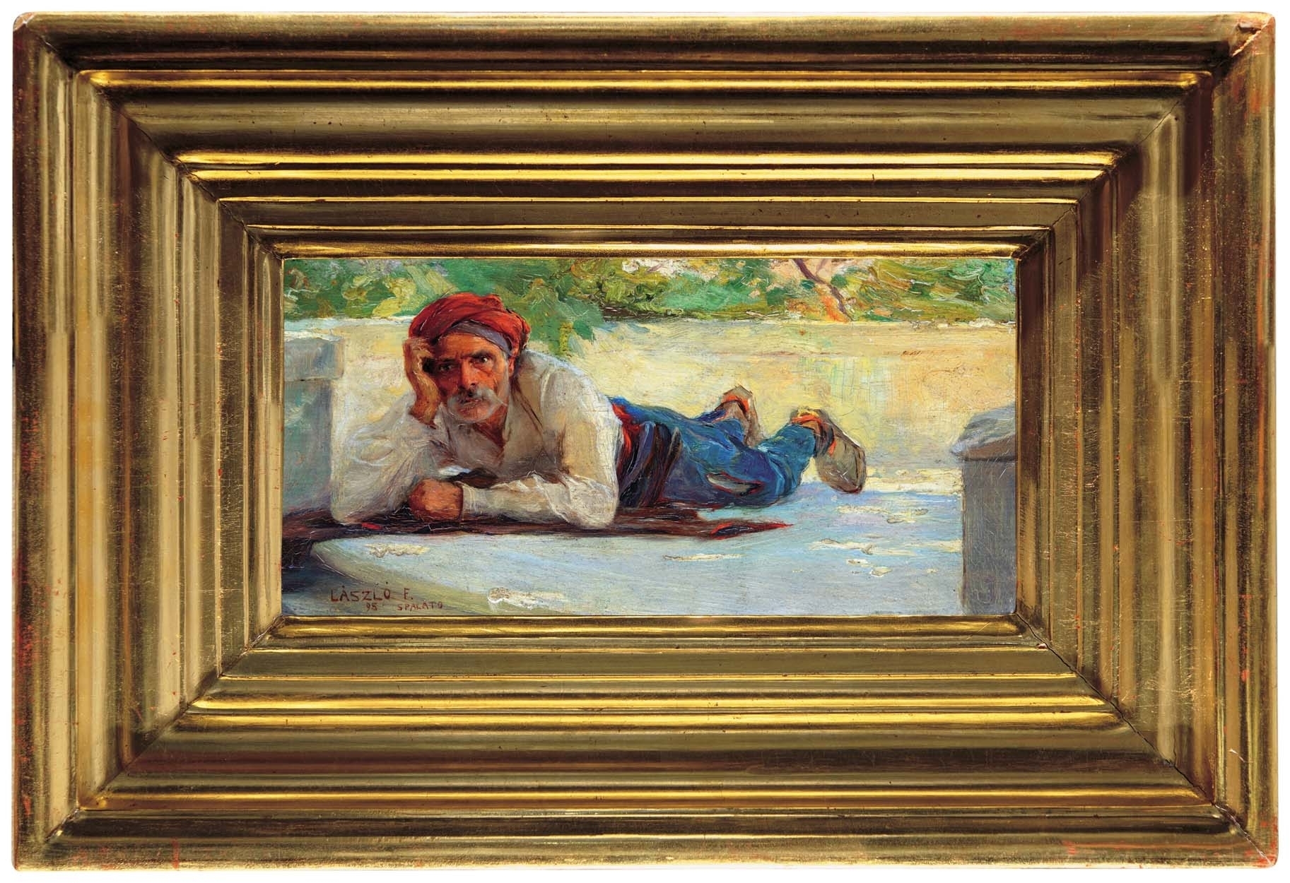 László Fülöp (1869-1937) The Dalmation man (Man in a Red Turban), 1895