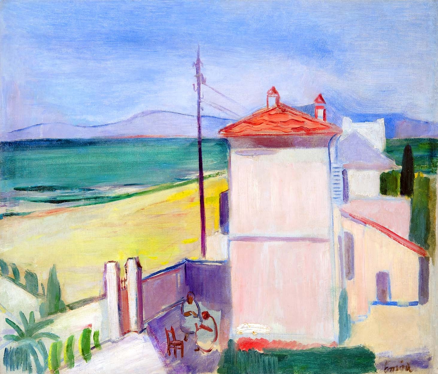 Emőd Aurél (1897-1958) Olasz tengerparti város