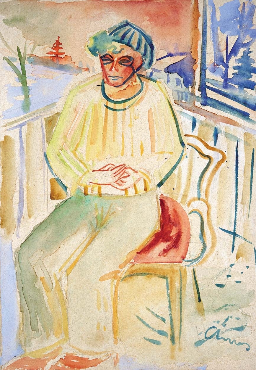 Ámos Imre (1907-1944) On the Balcony