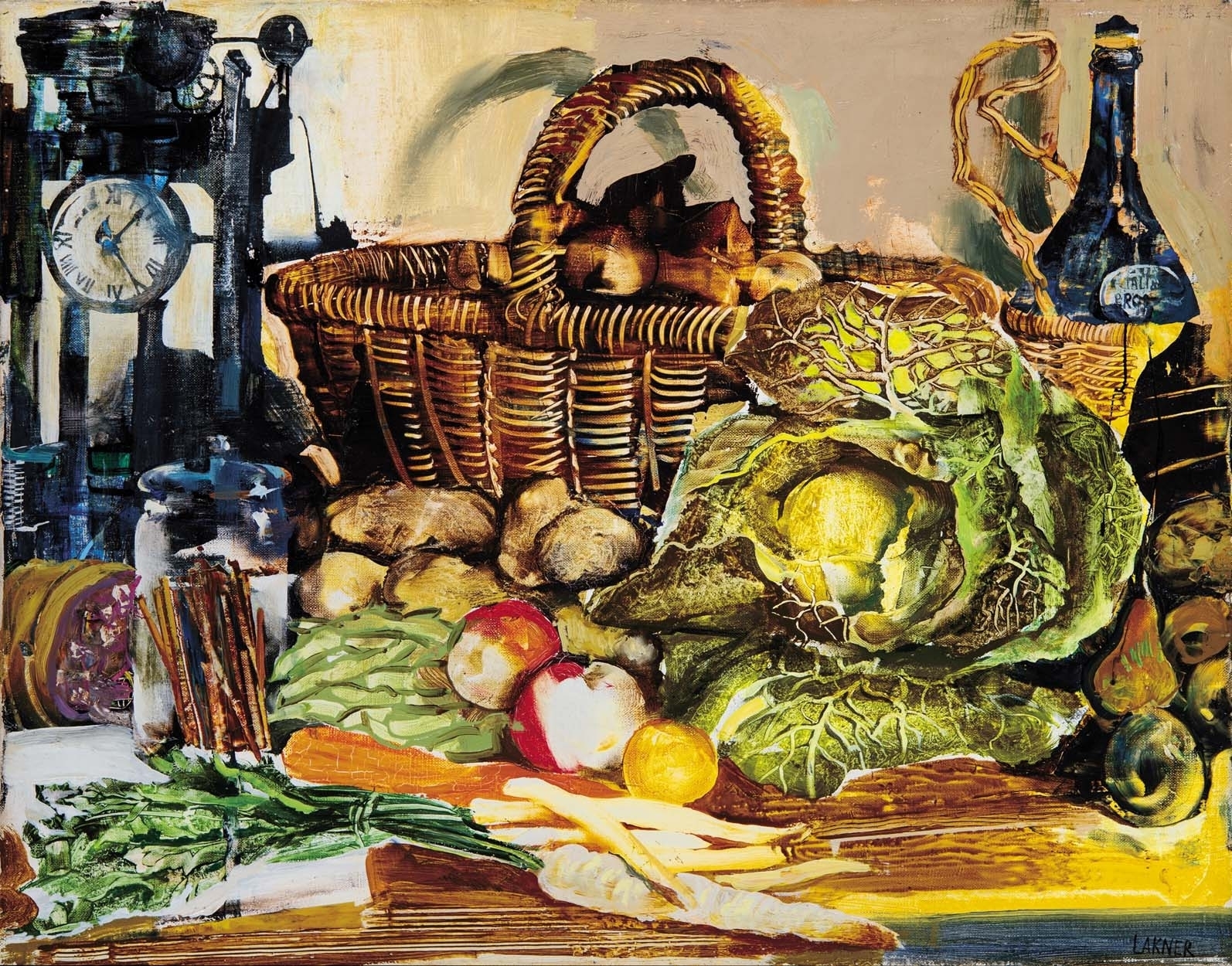 Lakner László (1936-) Kitchen Still-life, 1964