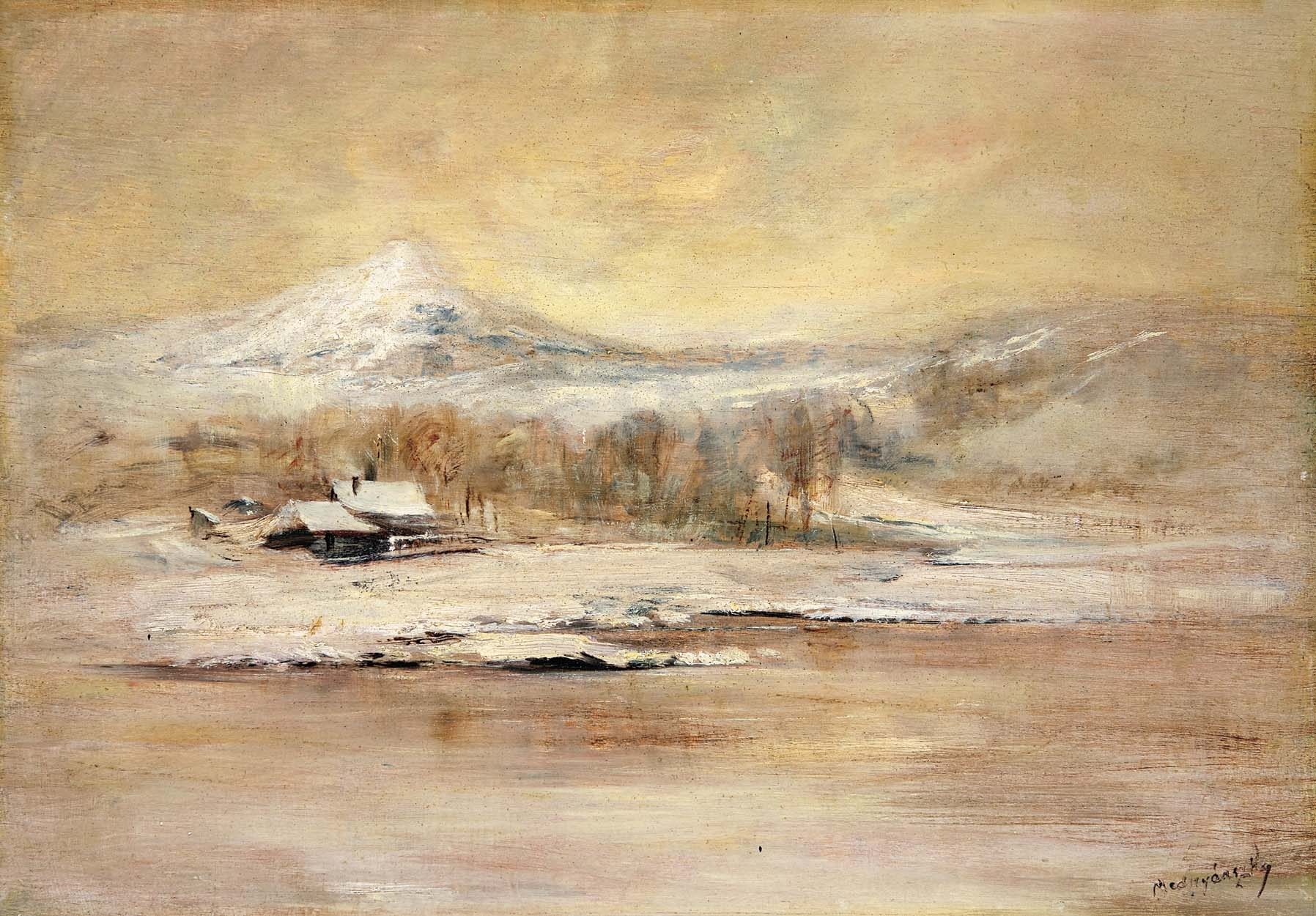 Mednyánszky László (1852-1919) Winter Land