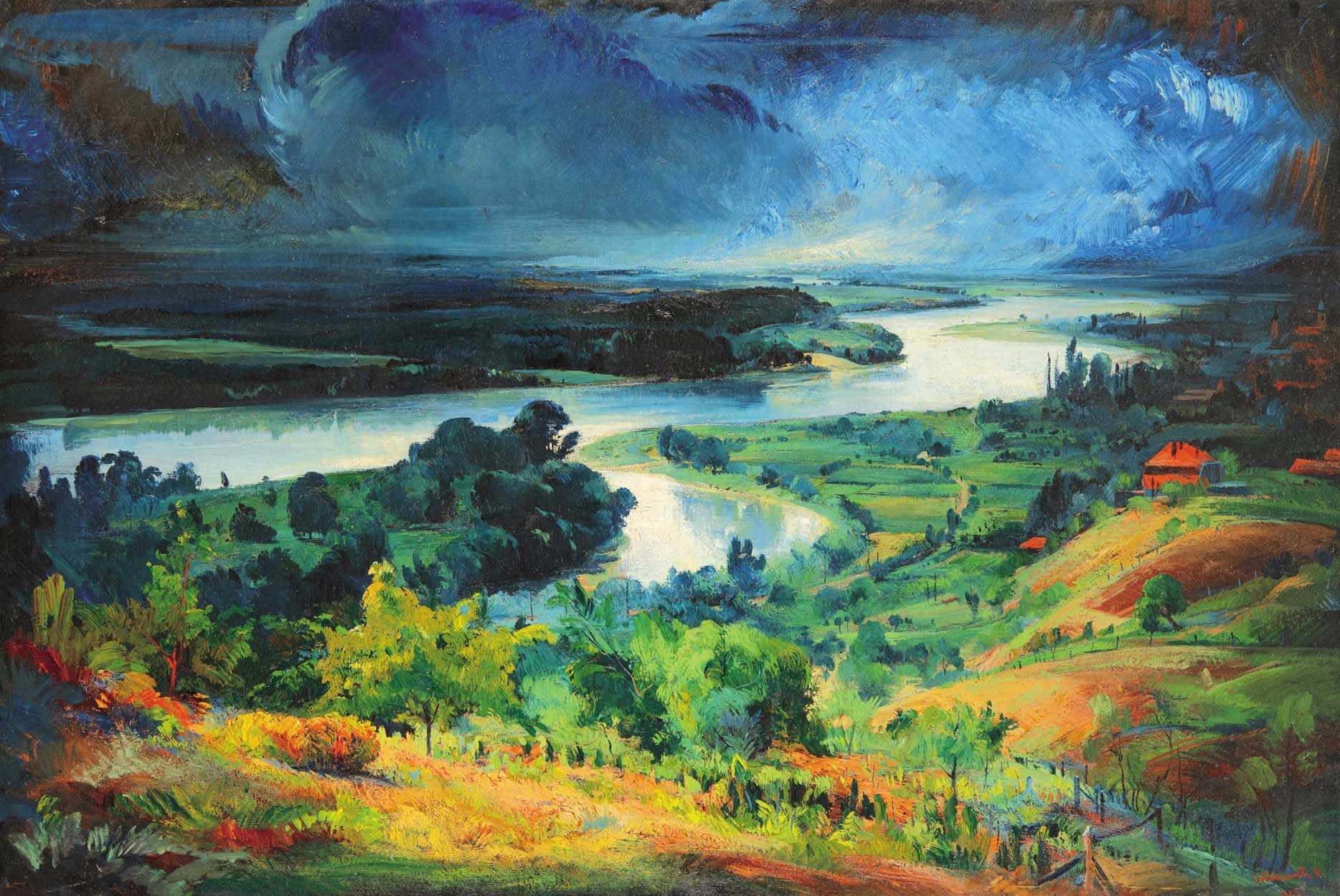 Istókovits Kálmán (1898-1990) Szentendrei Duna (Duna Szentendrén), 1929