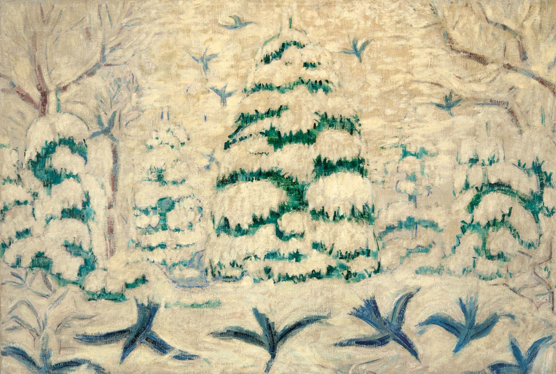 Járitz Józsa (1893-1986) Snowy Pines