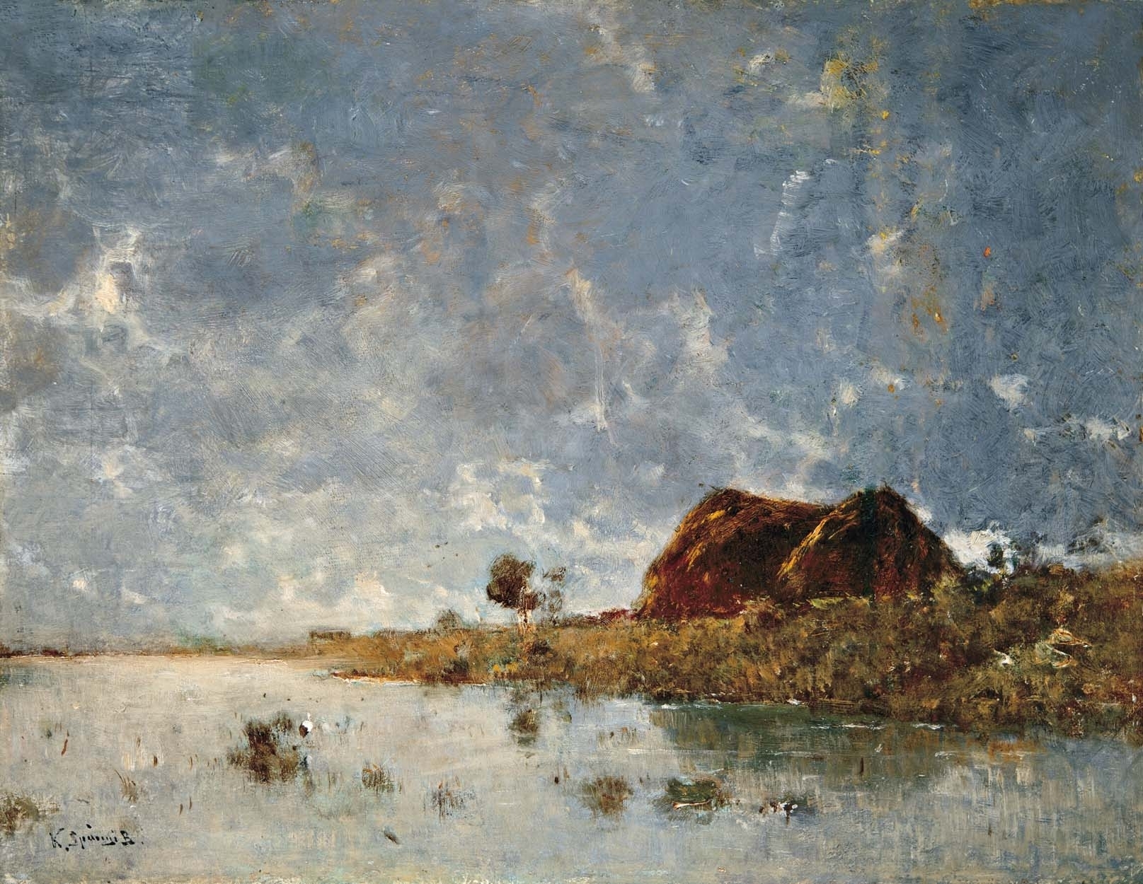 K. Spányi Béla (1852-1914) Swamp