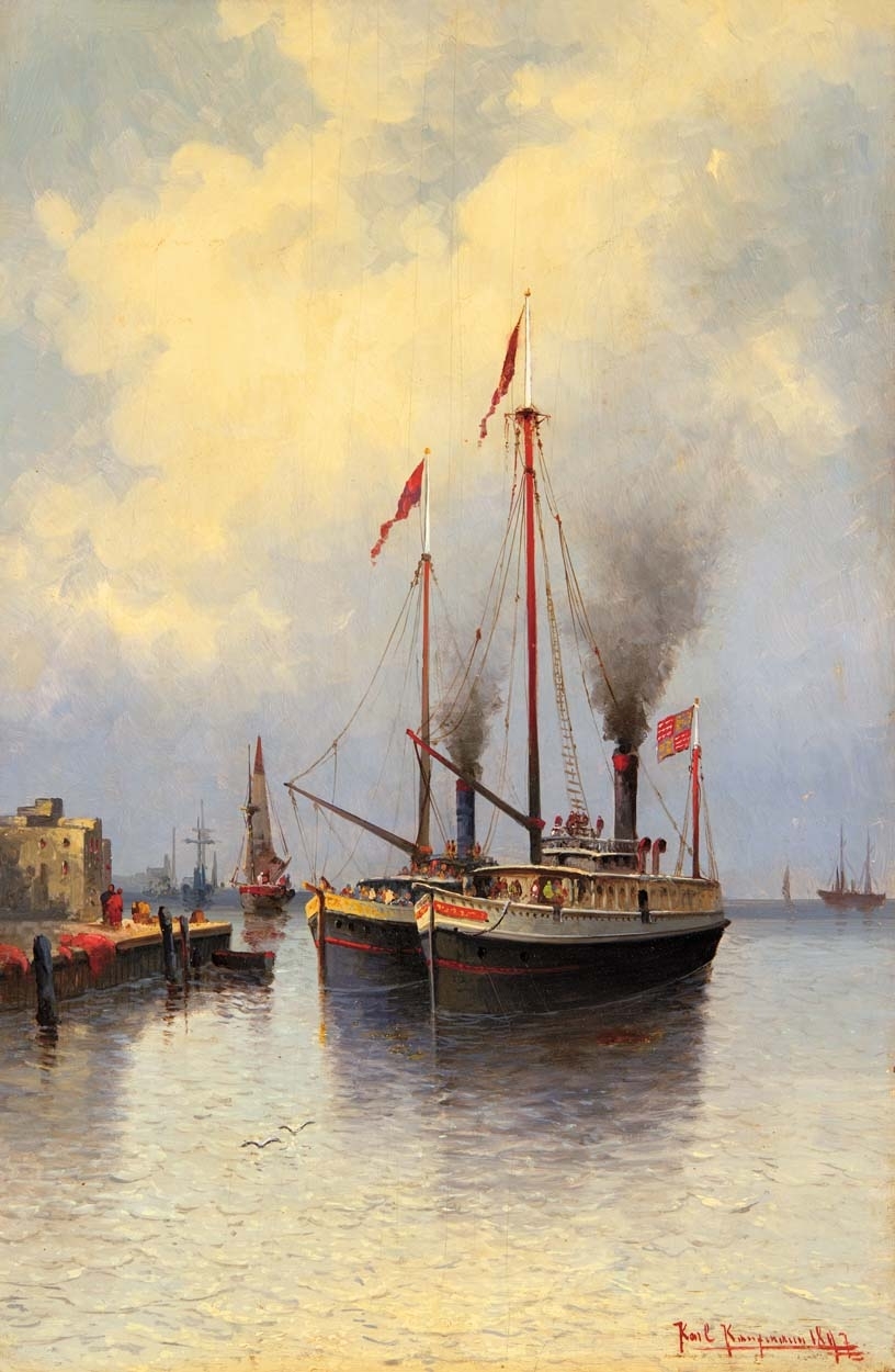 Kaufmann, Karl (1843-1901) Kikötő, 1897