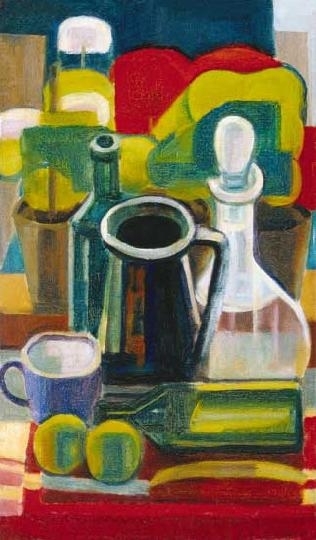 Bor Pál (1889-1982) Üveges csendélet, 1929