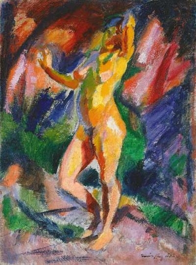 Márffy Ödön (1878-1959) Standing female nude, around 1910