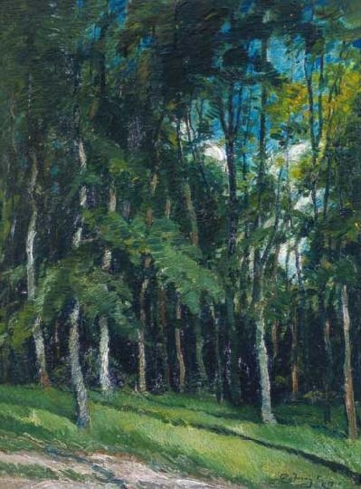 Rudnay Gyula (1878-1957) The edge of the forest in Bábony, 1920