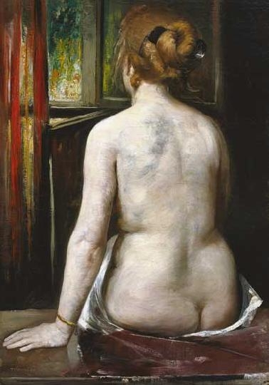 Tornai Gyula (1851-1928) Nude female back
