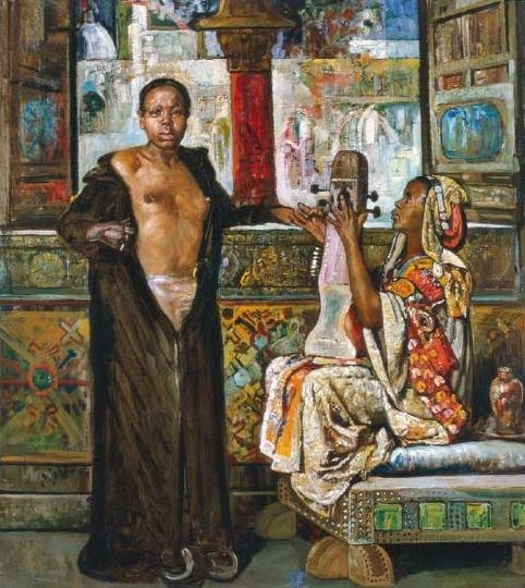 Tornai Gyula (1851-1928) Ladies in a harem