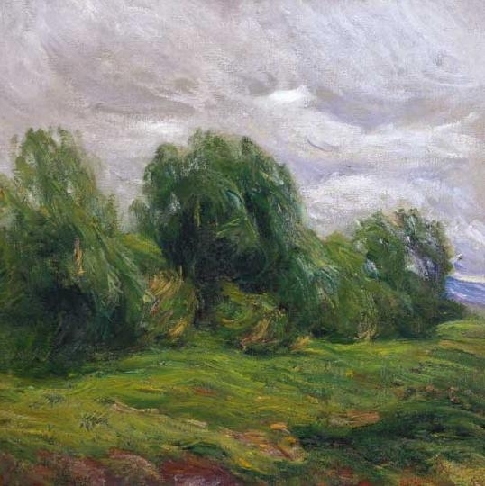 Hollósy Simon (1857-1918) Bushy meadow