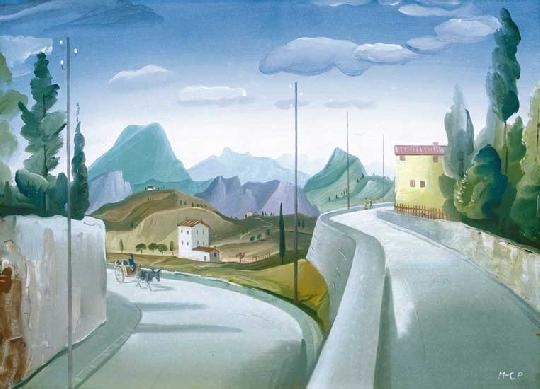 Molnár C. Pál (1894-1981) Italian landscape