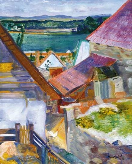 Paizs Goebel Jenő (1899-1944) Roofs in Szentendre, 1938