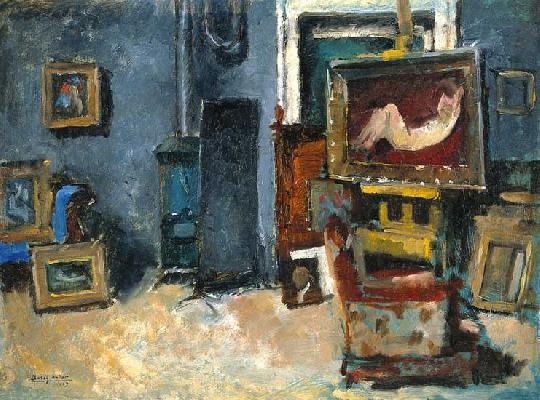 Basch Andor (1885-1944) Atelier, 1923