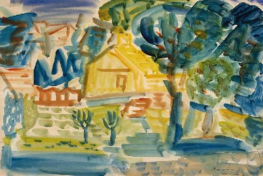 Barcsay Jenő (1900-1988) The artists colony in Szentendre