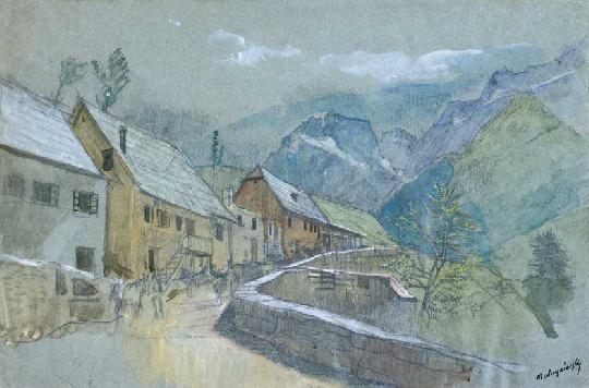 Mednyánszky László (1852-1919) Hegyvidéki faluban