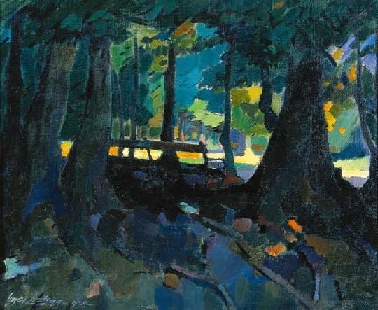 Nagy Oszkár (1883-1965) Parkban, 1937