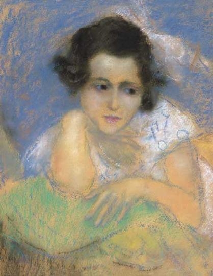 Rippl-Rónai József (1861-1927) Rózsaszín masnis kislány