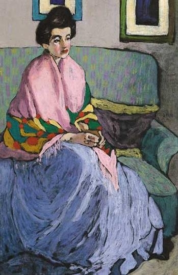 Kádár Béla (1877-1956) Interior, 1909 (Portrait study)