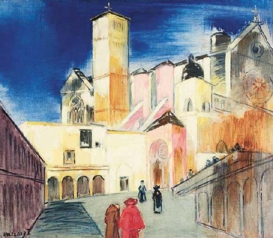 Vaszary János Assisi Olaszország városkép