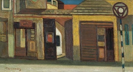 Barcsay Jenő (1900-1988) Small-town row of houses