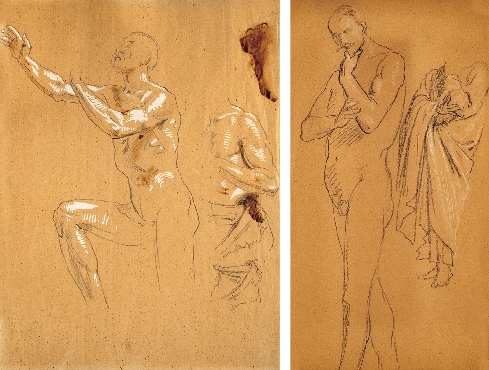 Székely Bertalan (1835-1910) Nude study ¦ Nude Study of a Man