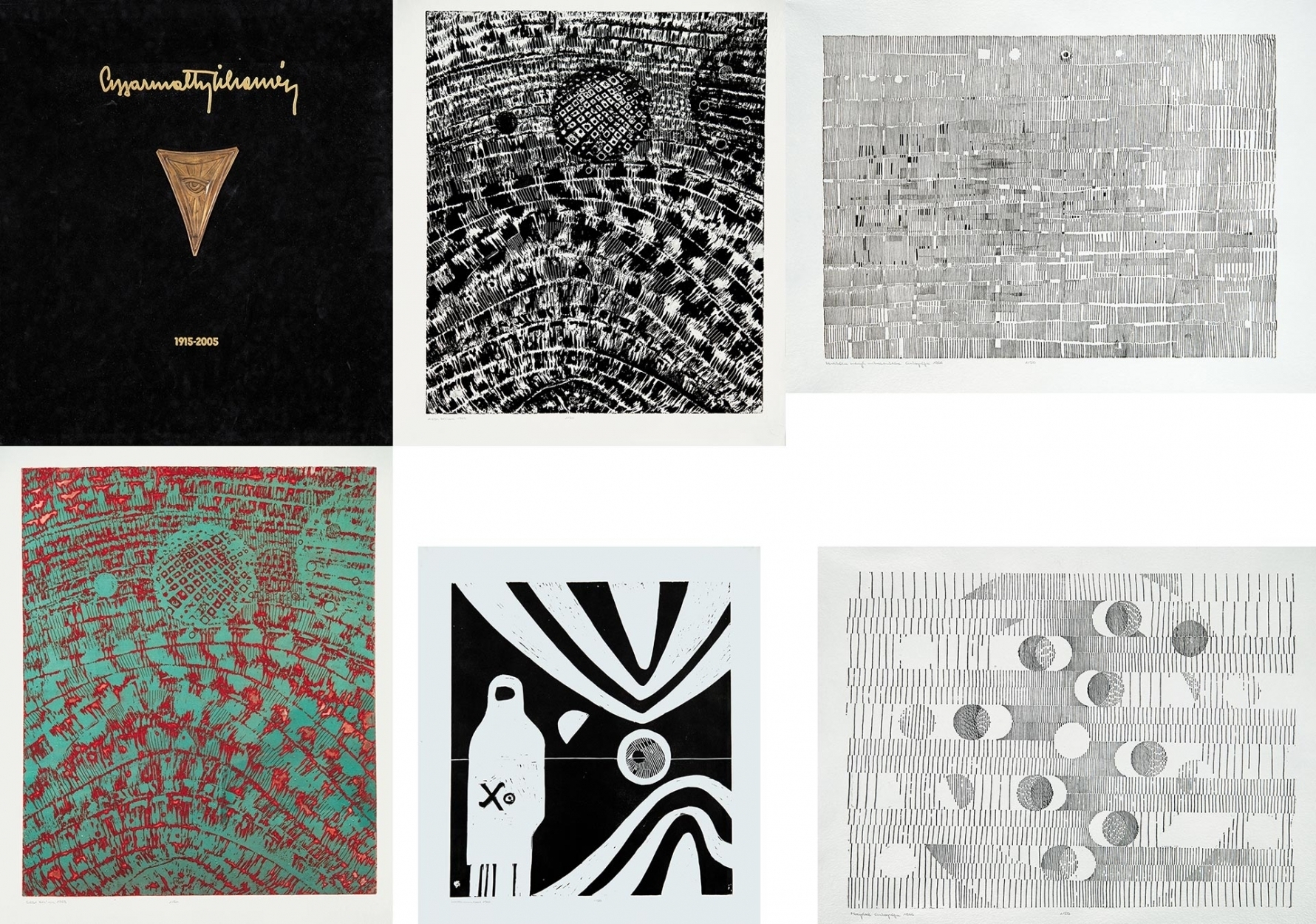Gyarmathy Tihamér (1915-2005) Memorial Folder with 12 artworks