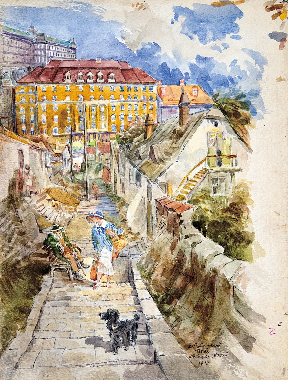 Zórád Ernő (1911-2004) Kőműves-Lépcső, 1932