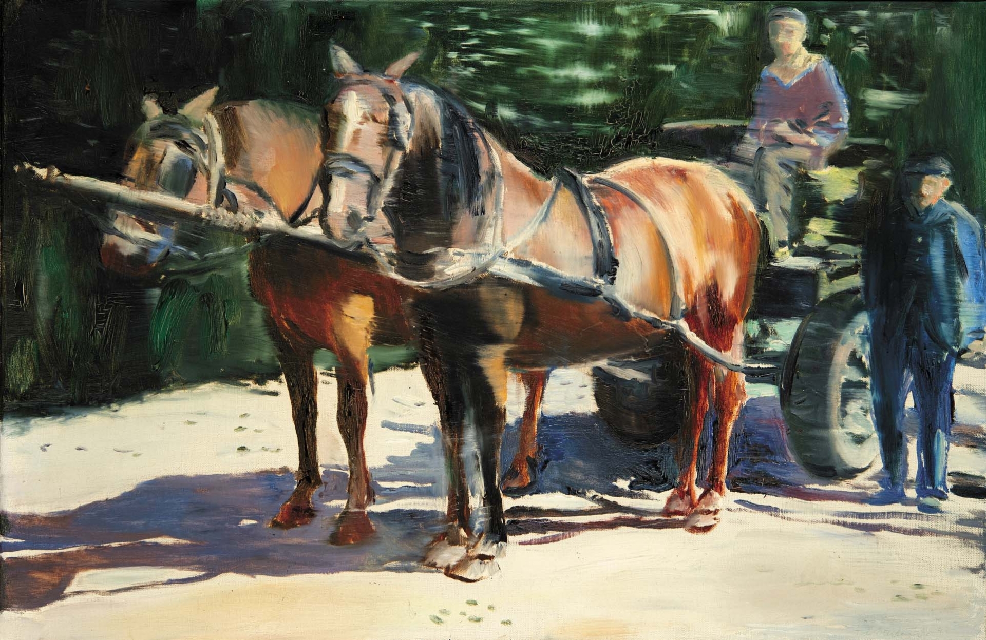 Fehér László (1953-) Horse Carriage