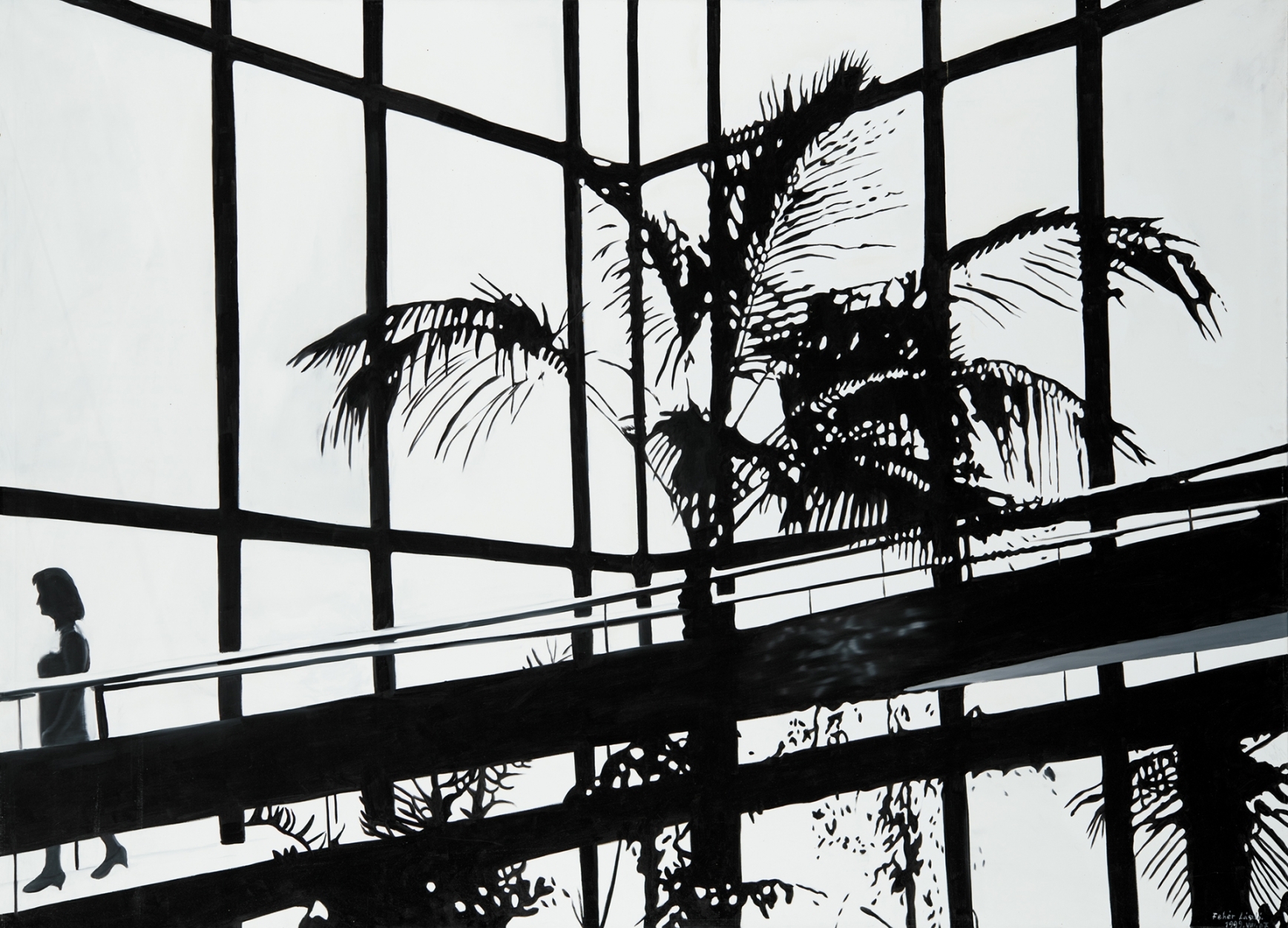 Fehér László (1953-) In the Palm-house, 1999