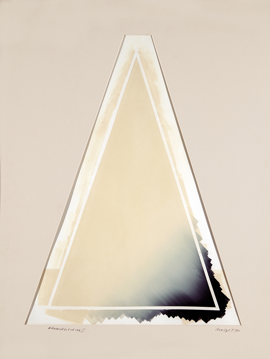 Hencze Tamás (1938-2018) Triangular Space I., 1980