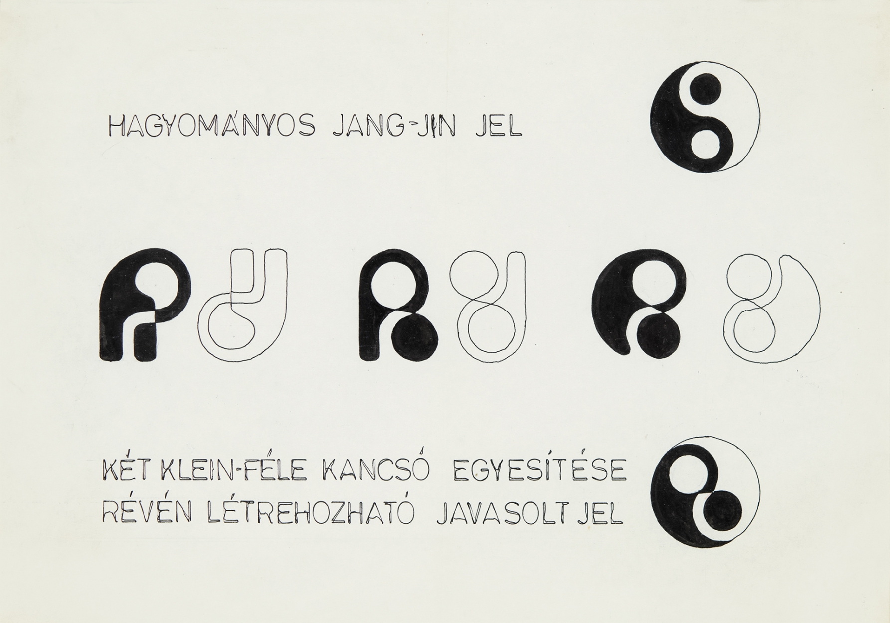 Erdély Miklós 1928-1986 Új Jin Jang jel, 1976