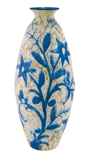 Gorka Géza (1894-1971) Vase with Squill motif, Homecraft of Losonc, 1943-44