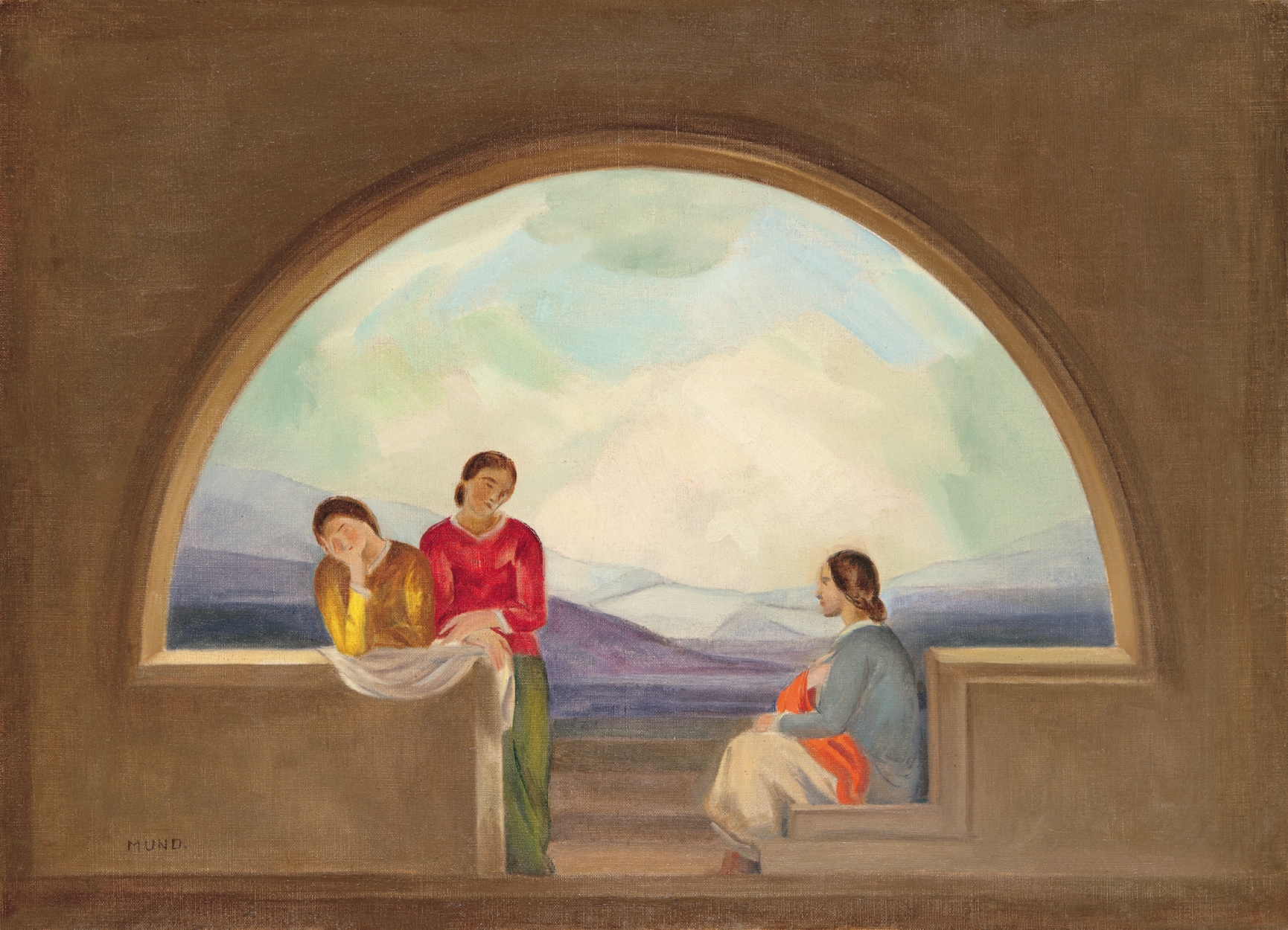 Mund Hugó (1892-1962) Three women
