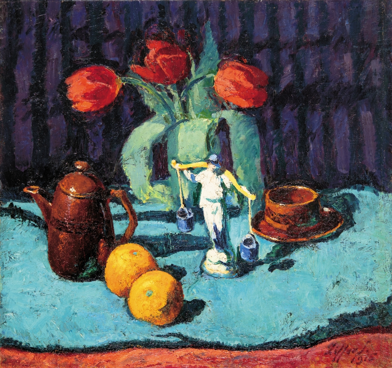 Ziffer Sándor (1880-1962) Csendélet tulipánokkal, 1915