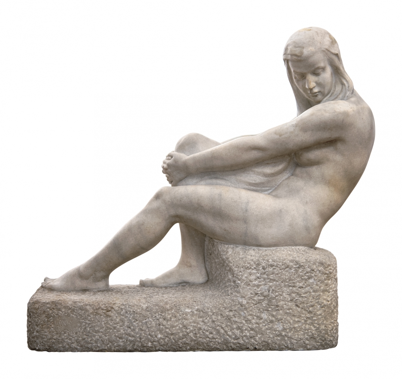 Lányi Dezső (1879-1951) Sitting Nude, 1923
