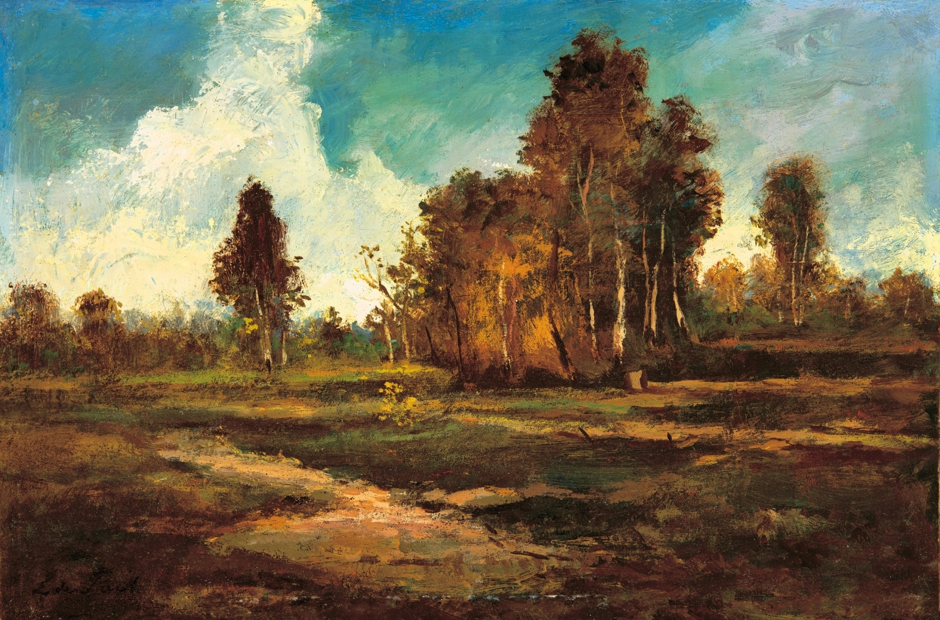 Paál László tájkép paysage intime