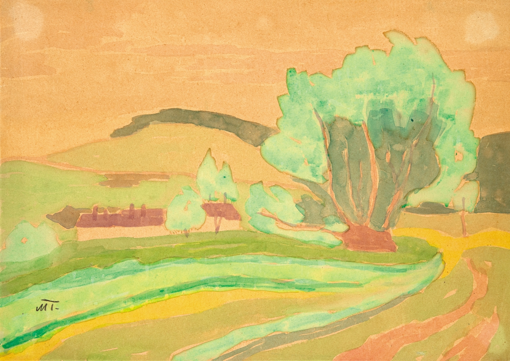Mattis Teutsch János (1884-1960) Landscape, 1913