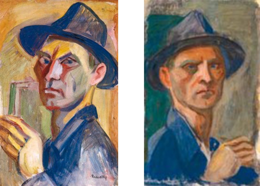 Kmetty János (1889-1975) Self-Portrait in a Hat