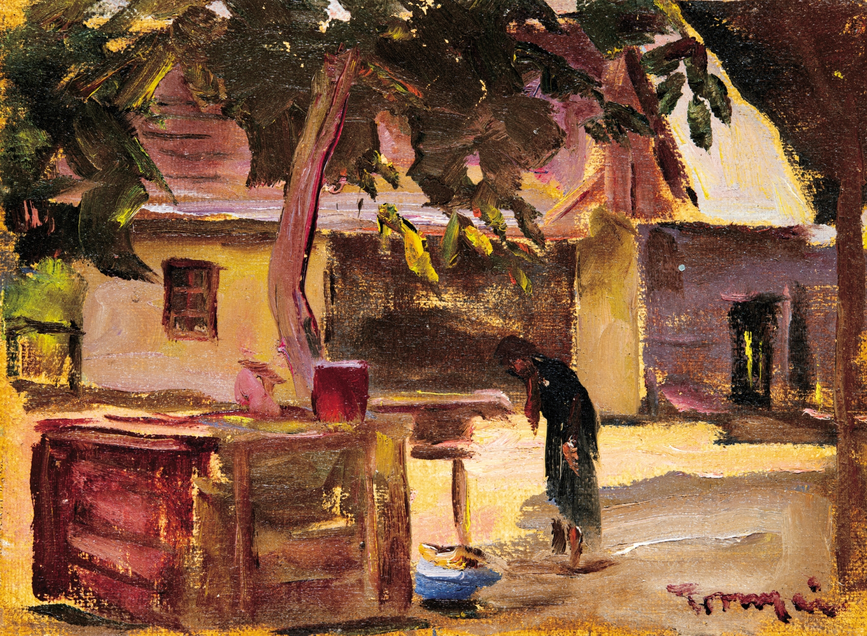 Tornyai János (1869-1936) Backyard