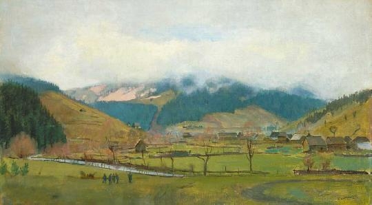 Mednyánszky László (1852-1919) Spring landscape