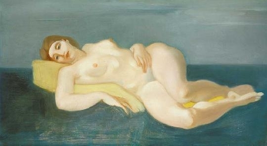 Medveczky Jenő (1902-1969) Reclining nude, 1933