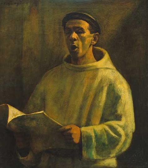 Czigány Dezső (1883-1938) The singing monk (Self-portrait)