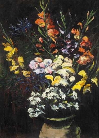 Orbán Dezső (1884-1987) Narcissuses and gladioluses, around 1920